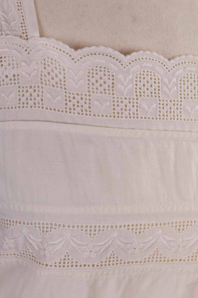 antikes Nachthemd weiß Spitze
