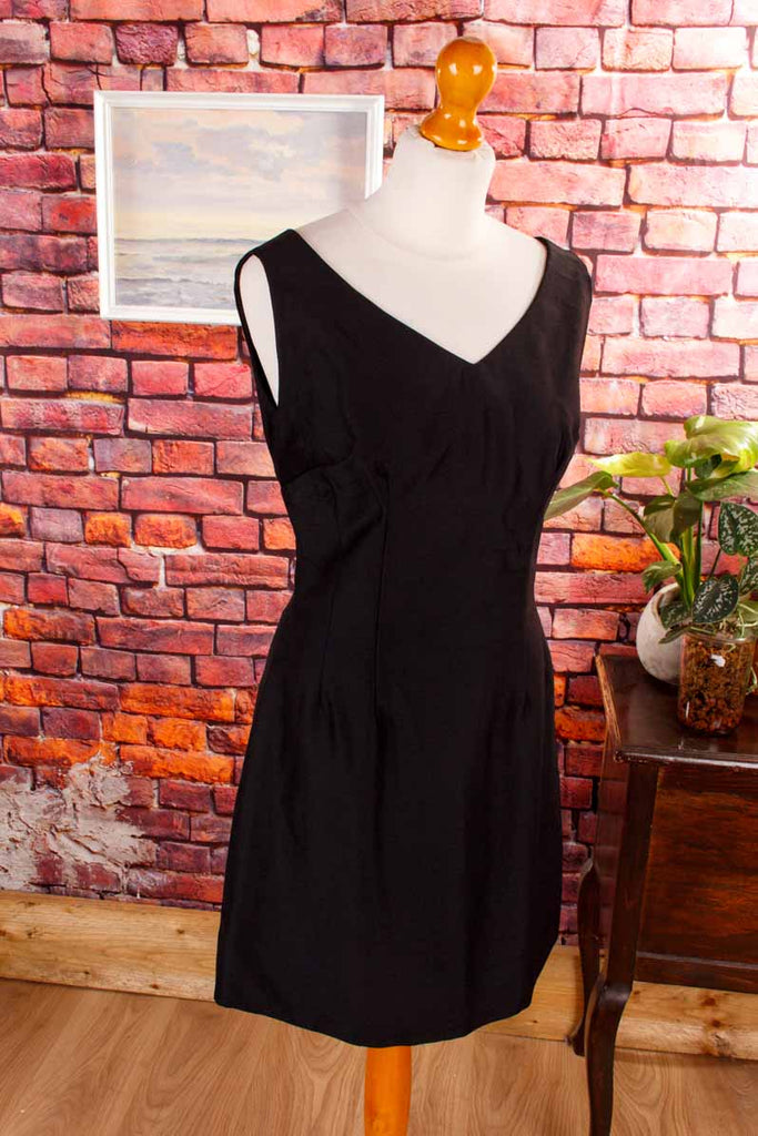 60s Wollkleid + Bolero schwarz