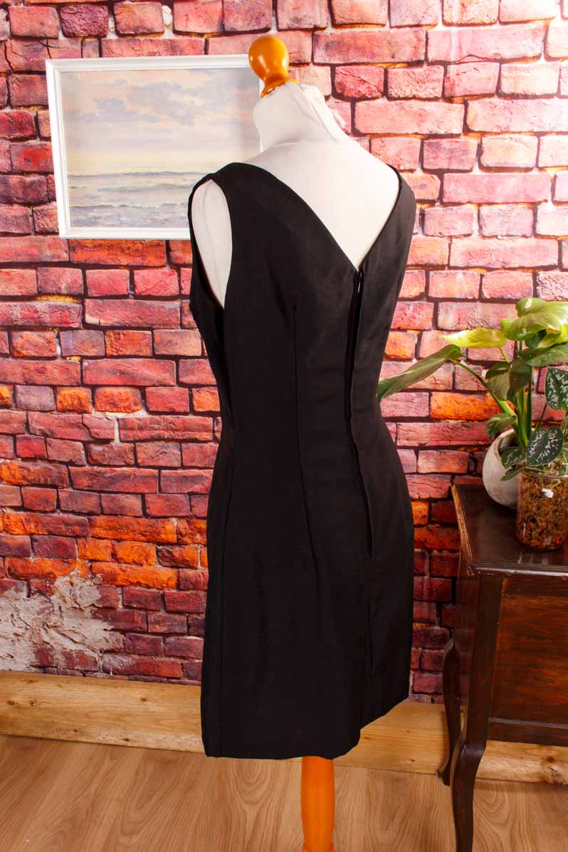 60s Wollkleid + Bolero schwarz