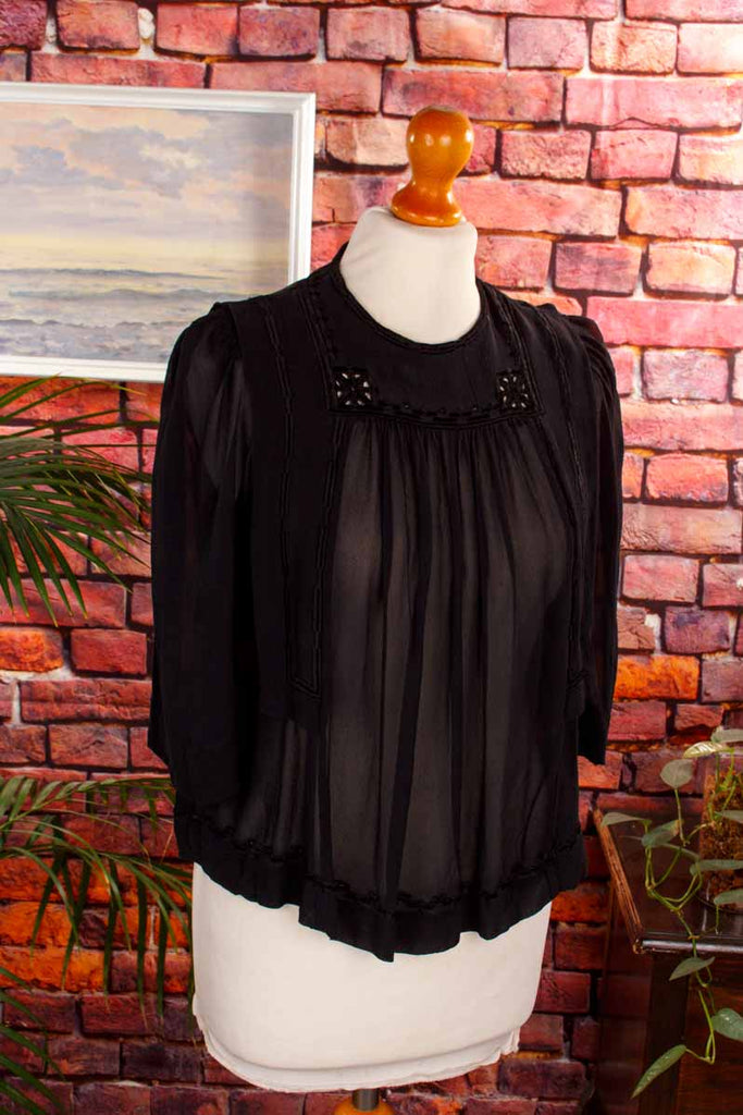 Isabel Marant Seidentop schwarz