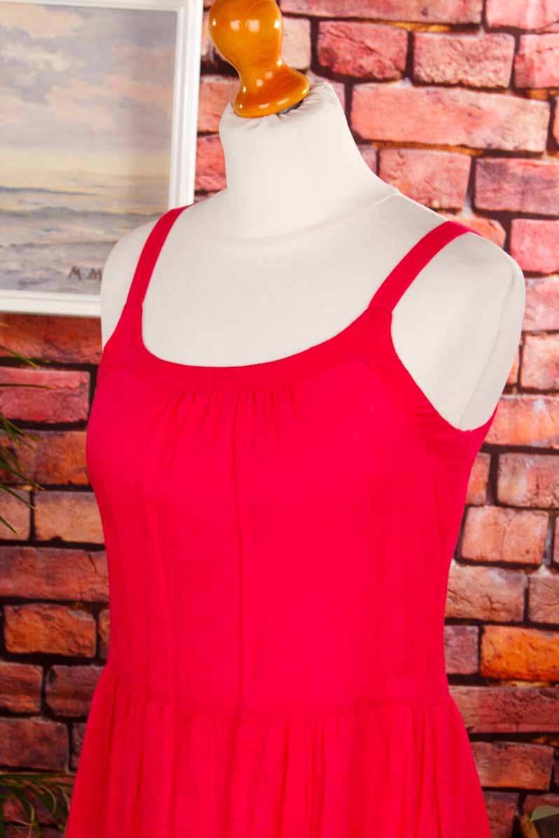 Sommerkleid himbeerrot