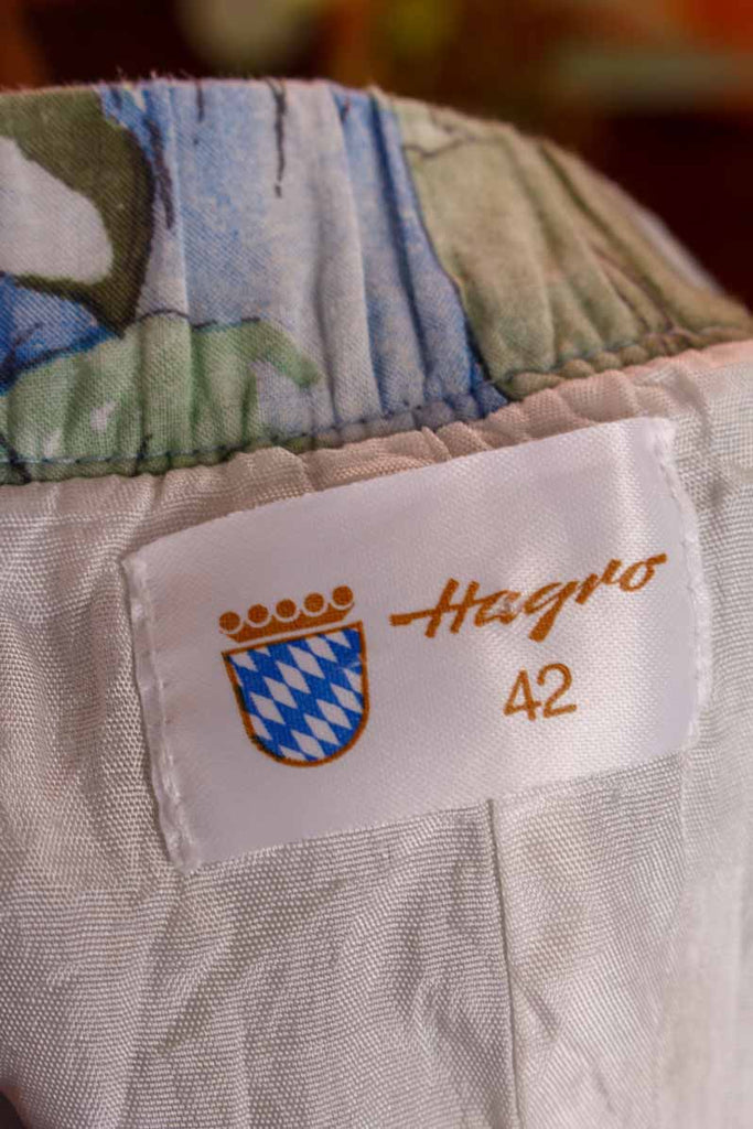 Stiefelrock blau Blumen