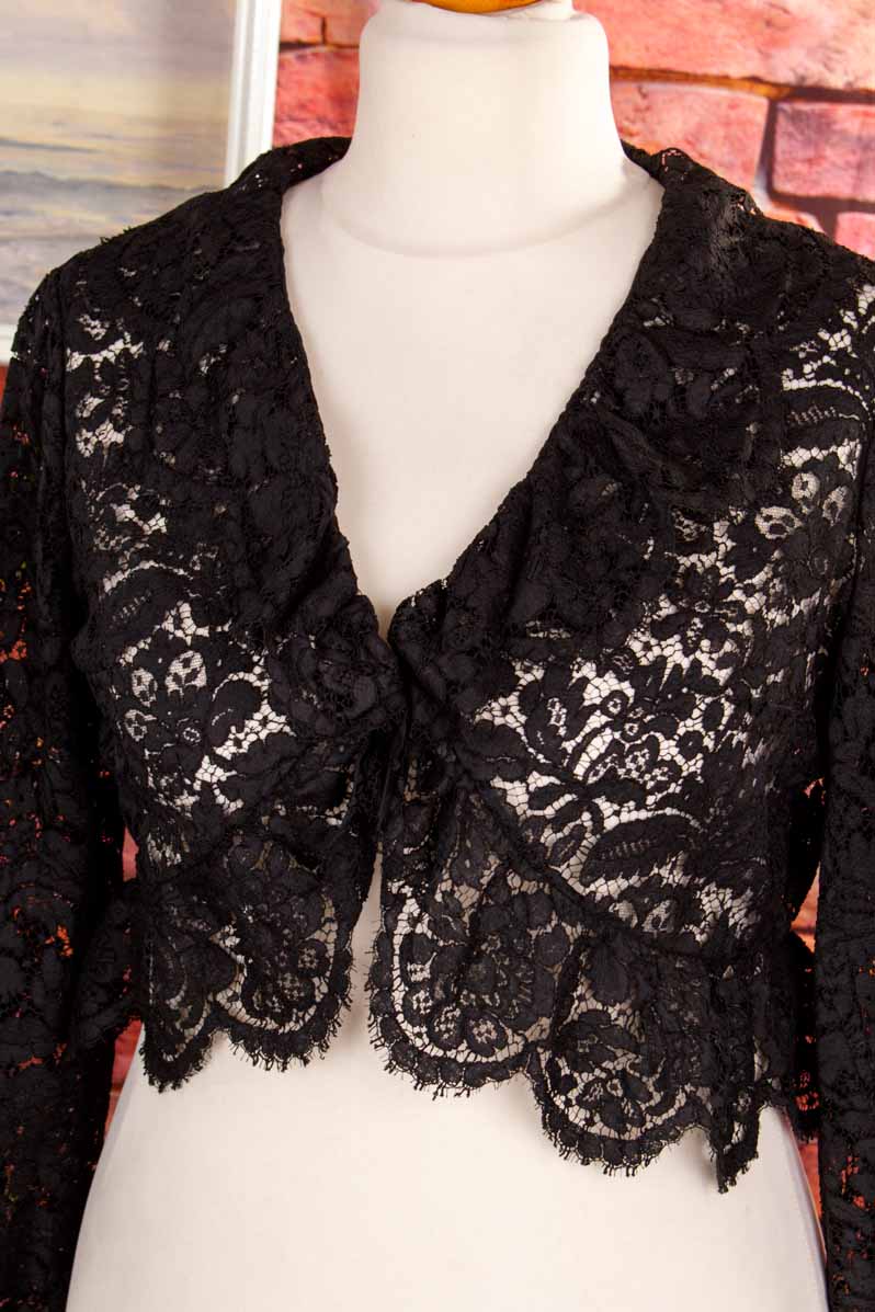 Rockabella Bolero schwarz Spitze
