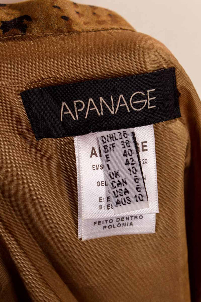 leichter Seidenrock animal print