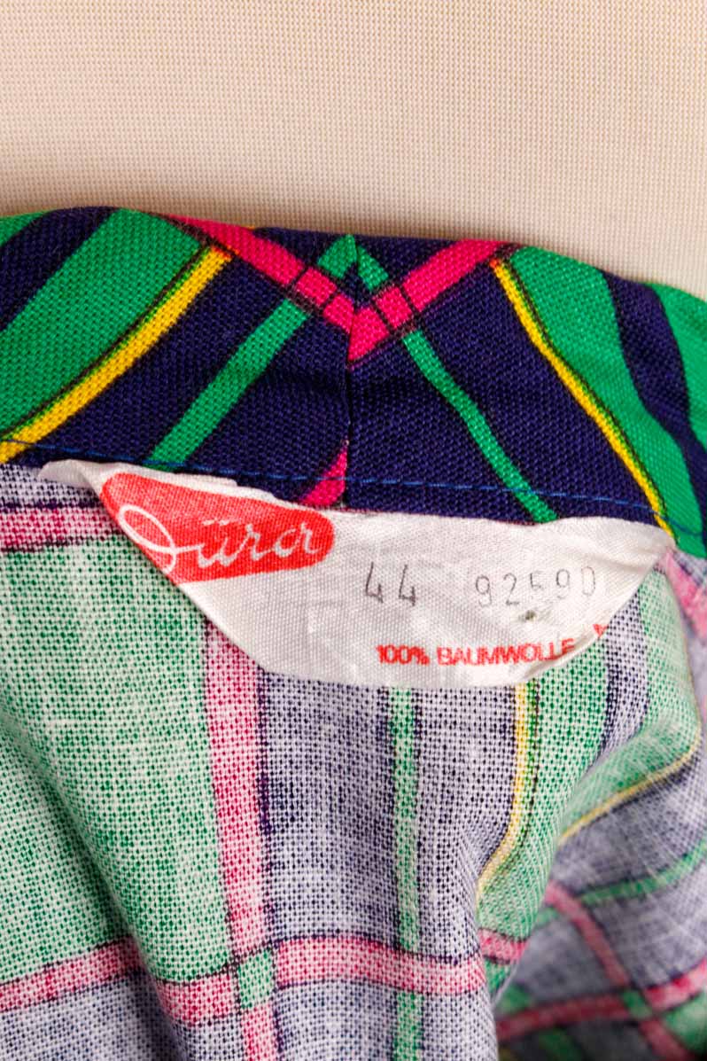 70s Disco Blusenjacke grün