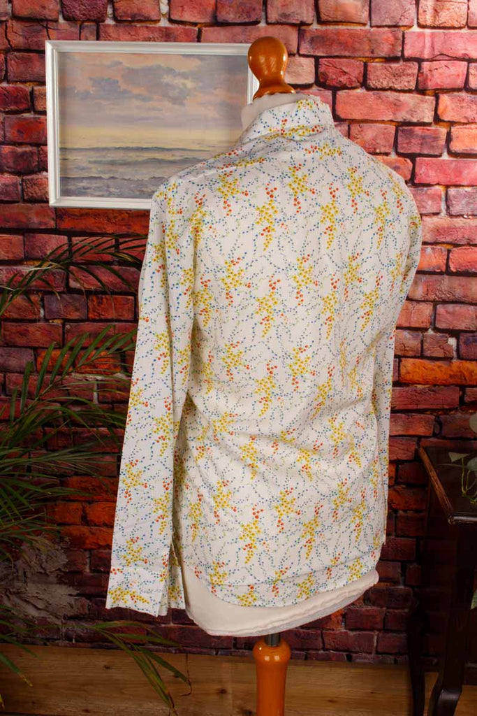 70s Disco Hemd Blümchen