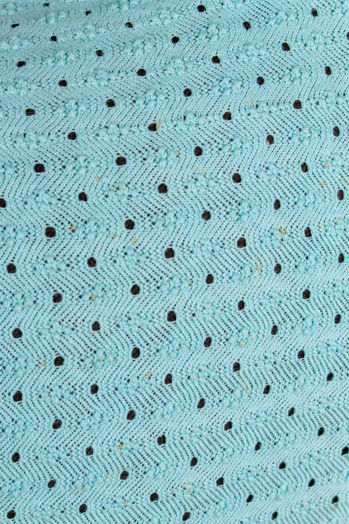 50er Jahre Poloshirt türkis