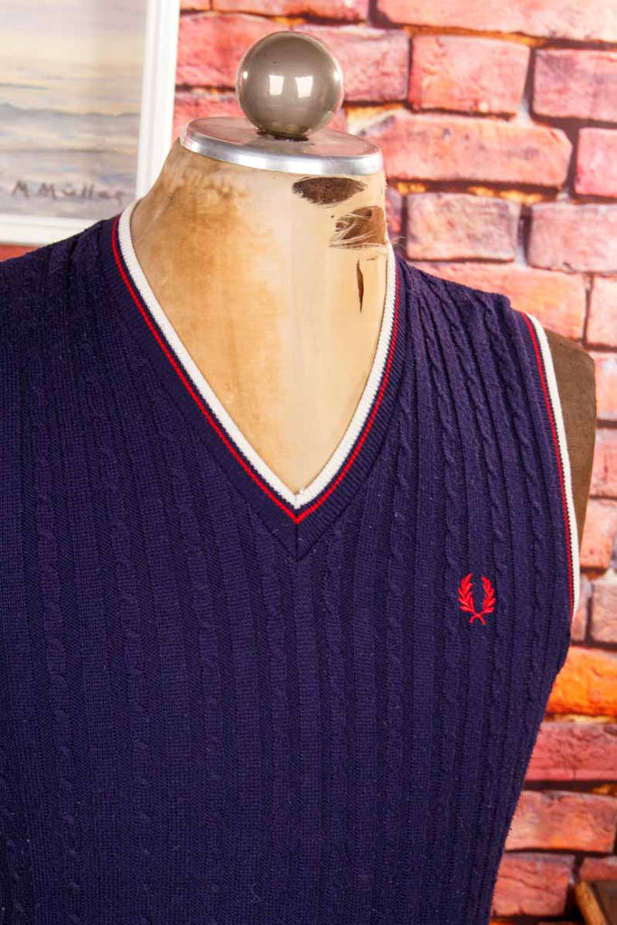 Fred Perry Pullunder blau