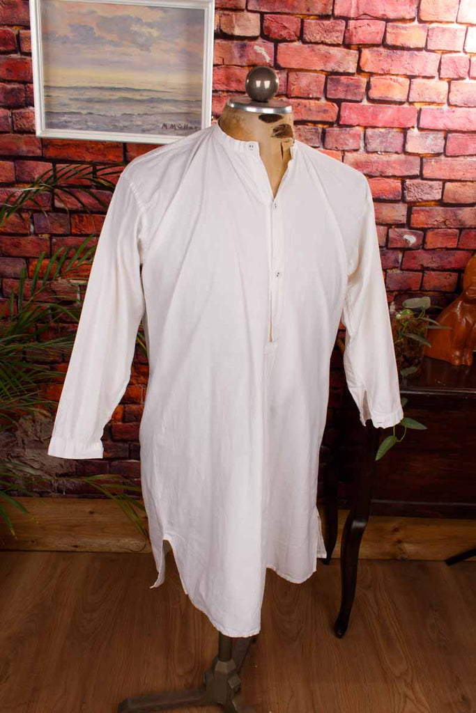 antikes Unterhemd weiß Leinen