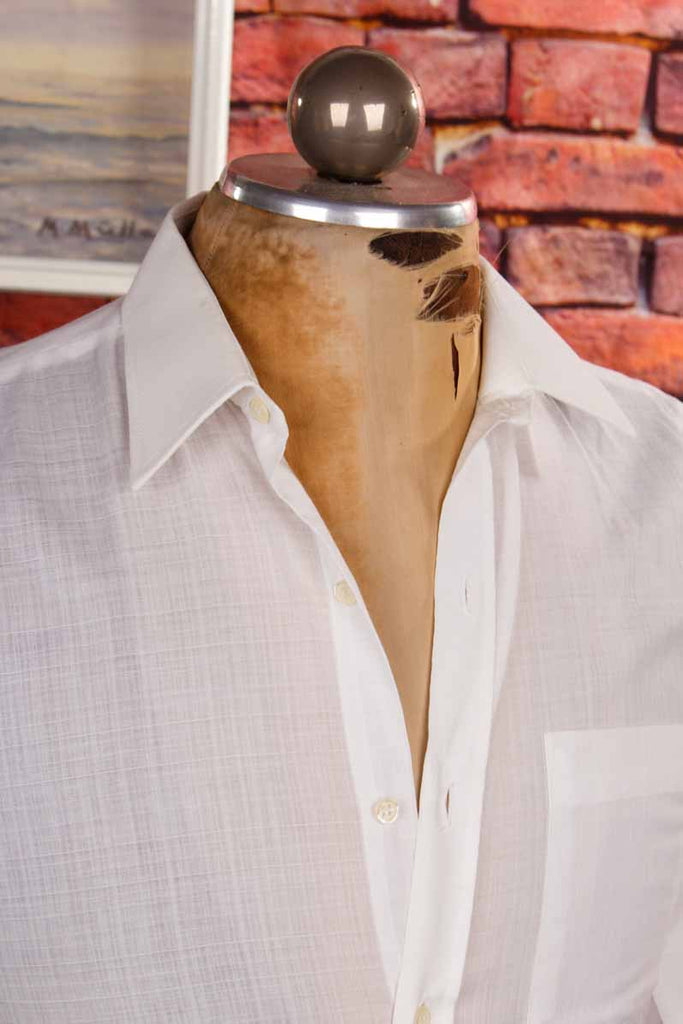 70s Disco Hemd weiß