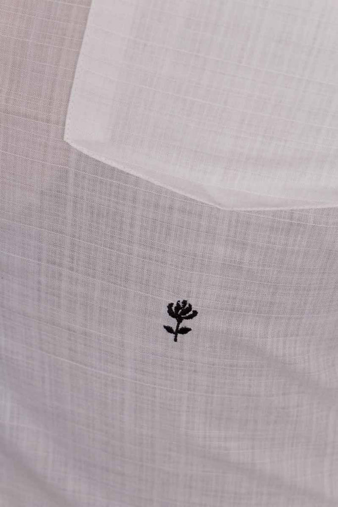 70s Disco Hemd weiß