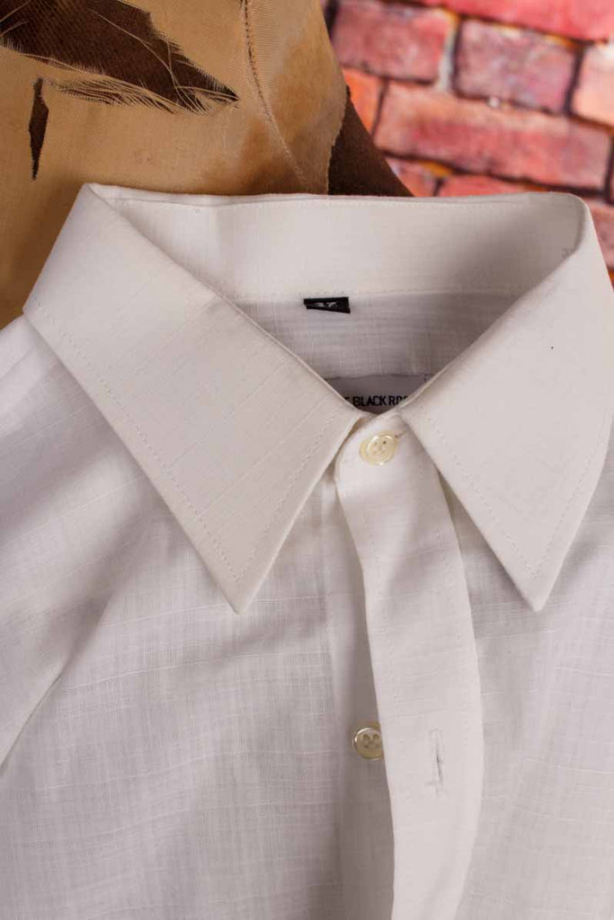 70s Disco Hemd weiß