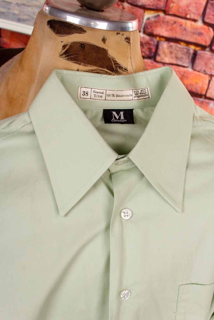 70s Disco Hemd mintgrün