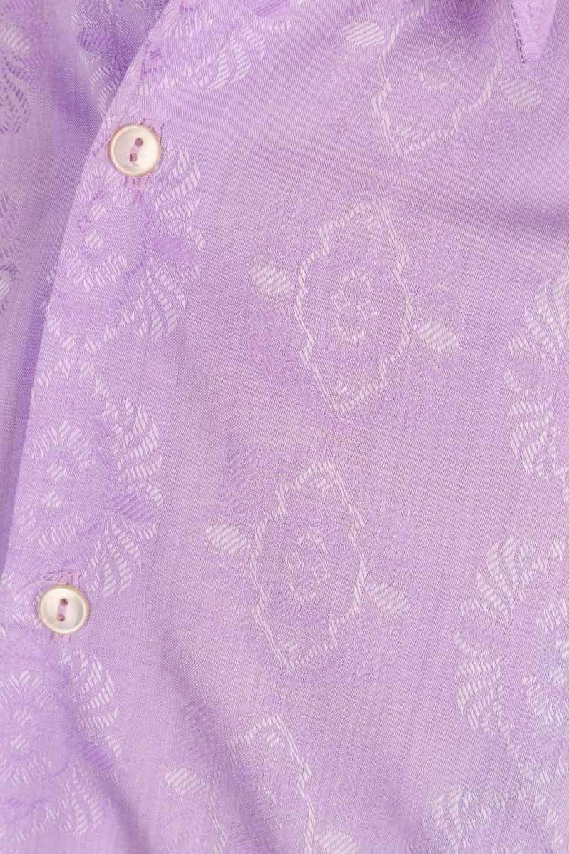 70s Disco Hemd lila Muster