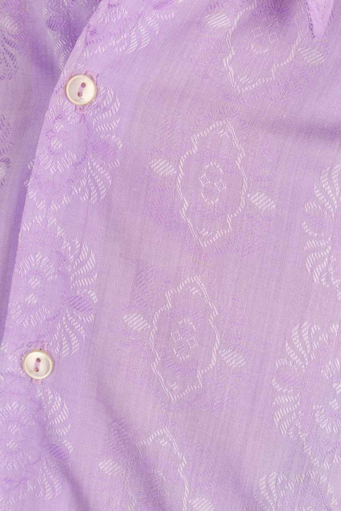 70s Disco Hemd lila Muster