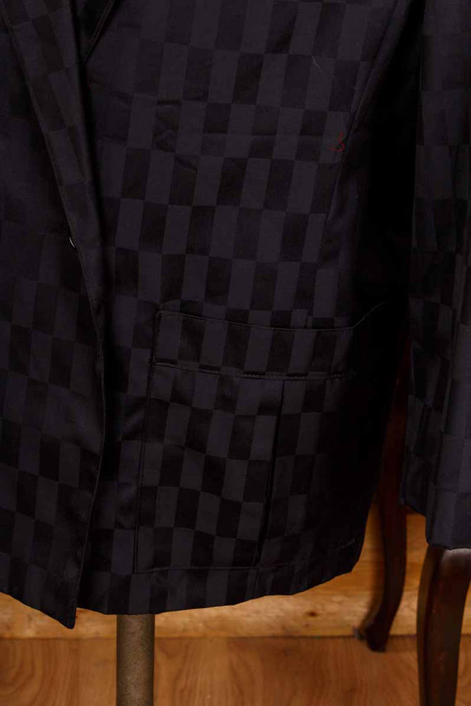 Kariertes Sakko schwarz