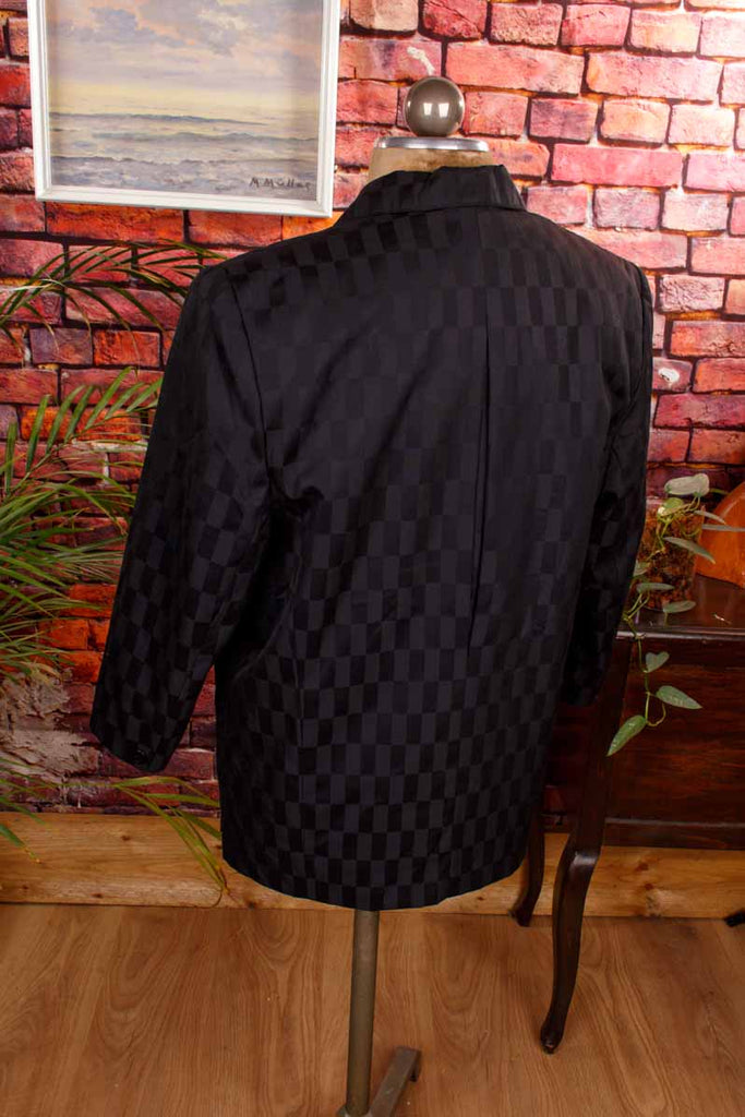 Kariertes Sakko schwarz