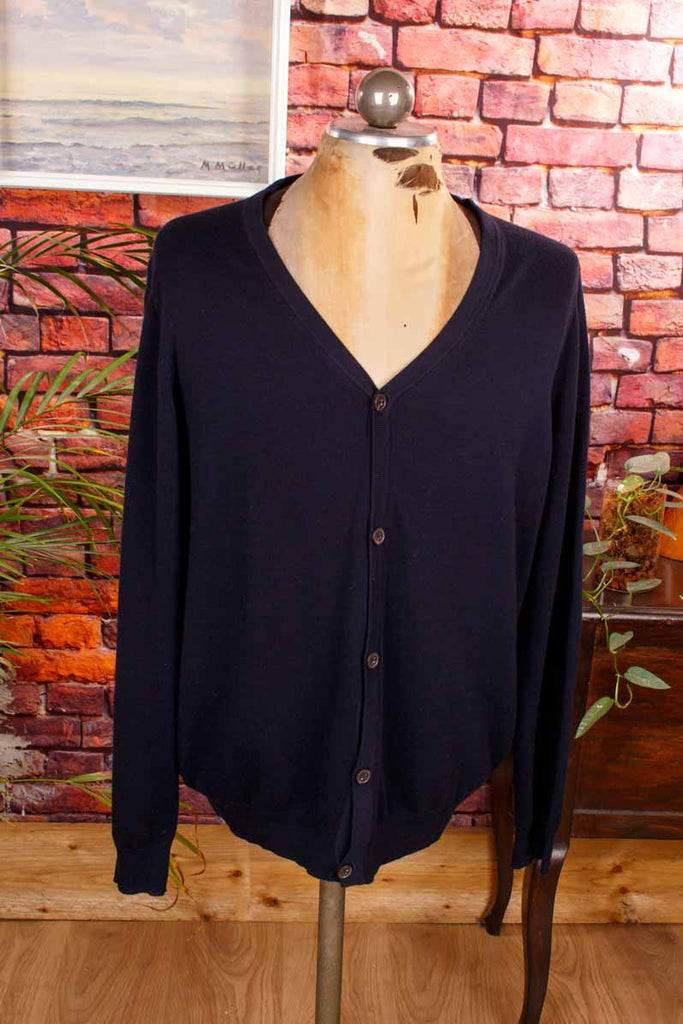 Cardigan dunkelblau Baumwollmix