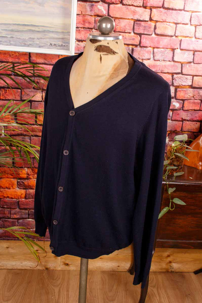 Cardigan dunkelblau Baumwollmix