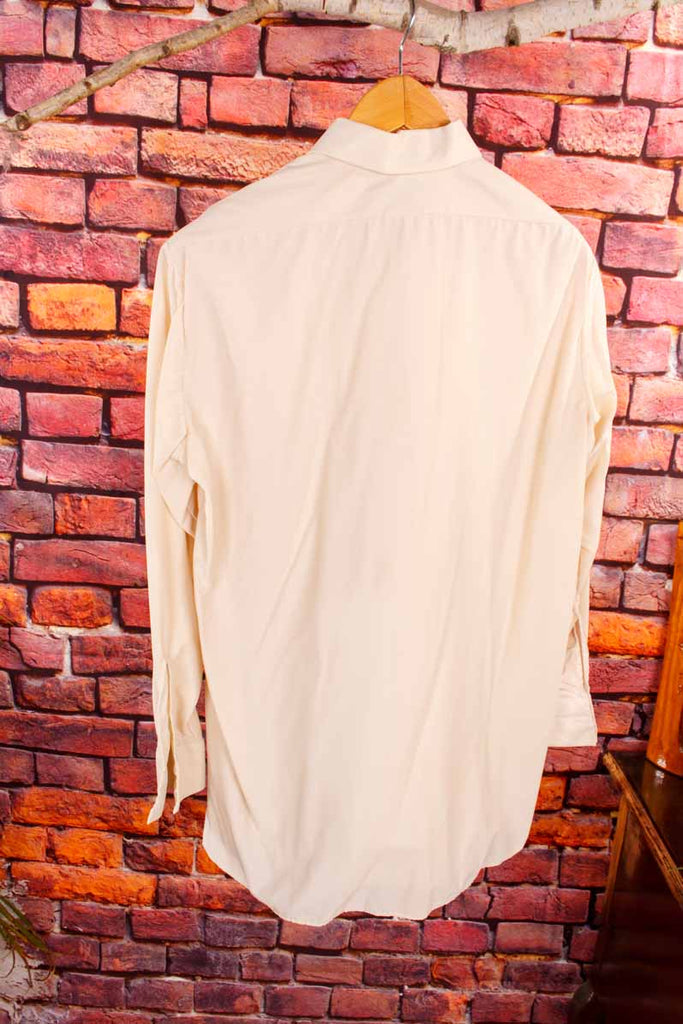 70s Nylon Hemd beige