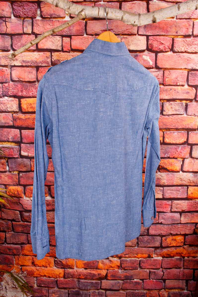 70s Denim Shirt blau
