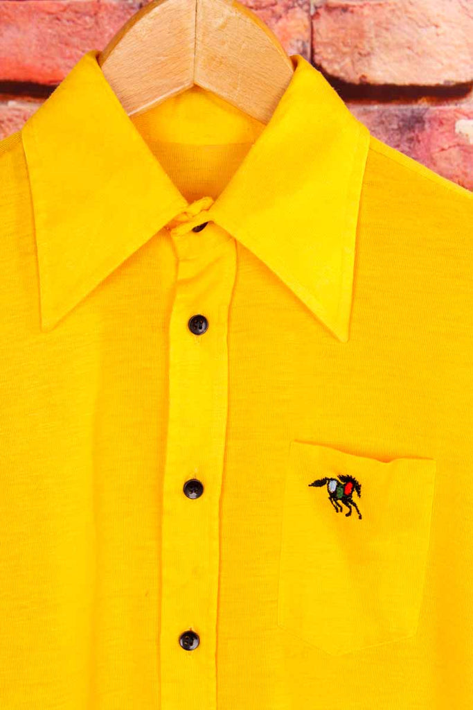 70s Shirt sonnengelb