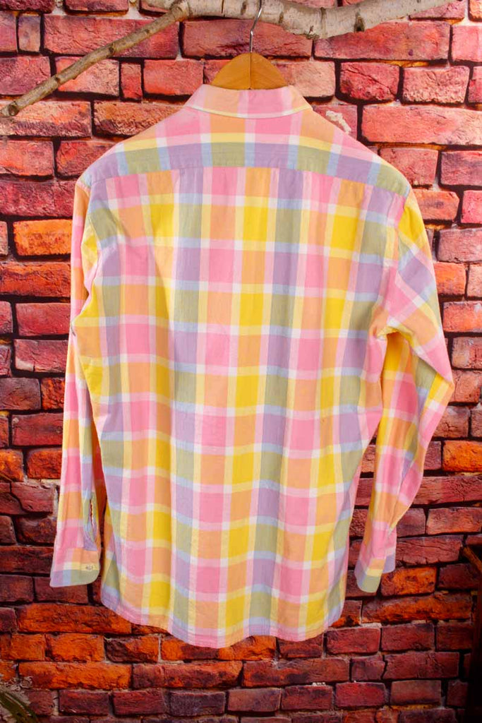 80s Flanell Hemd neon bunt