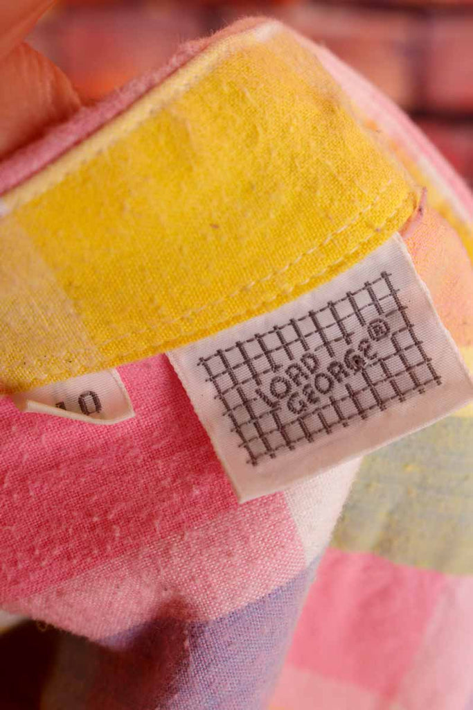 80s Flanell Hemd neon bunt