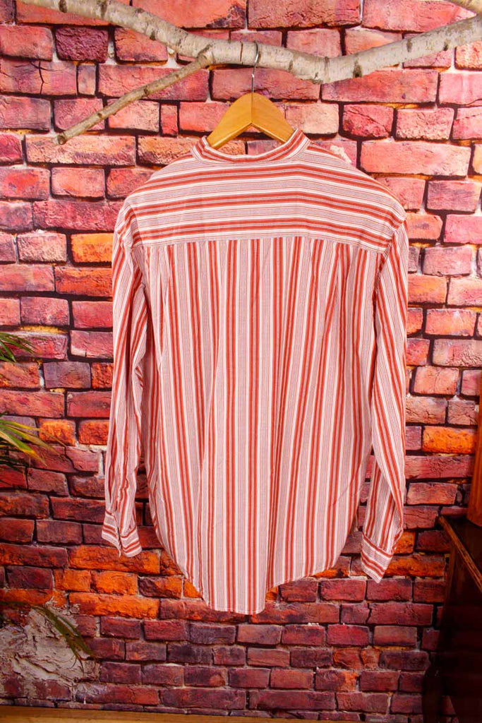 Boho Hemd kragenlos Streifen