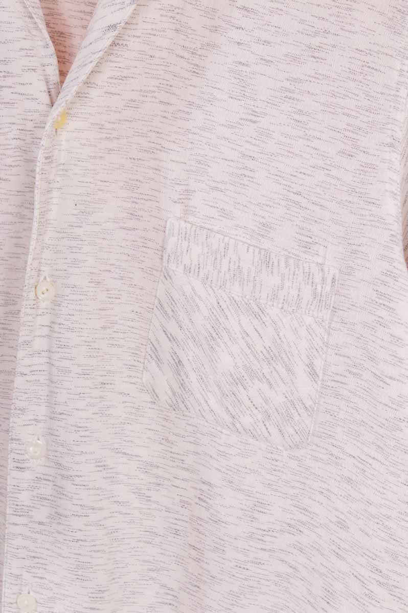 kurzes Shirt Hemd grau meliert