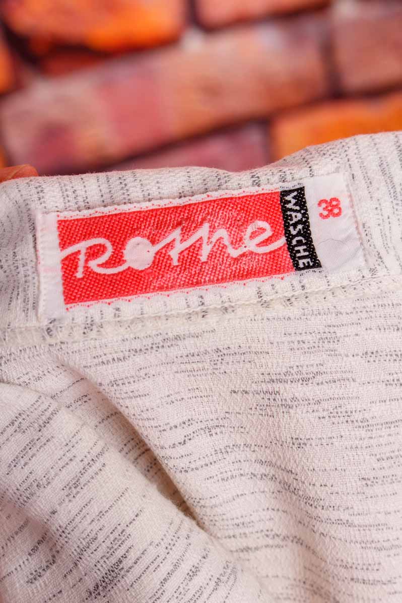 kurzes Shirt Hemd grau meliert