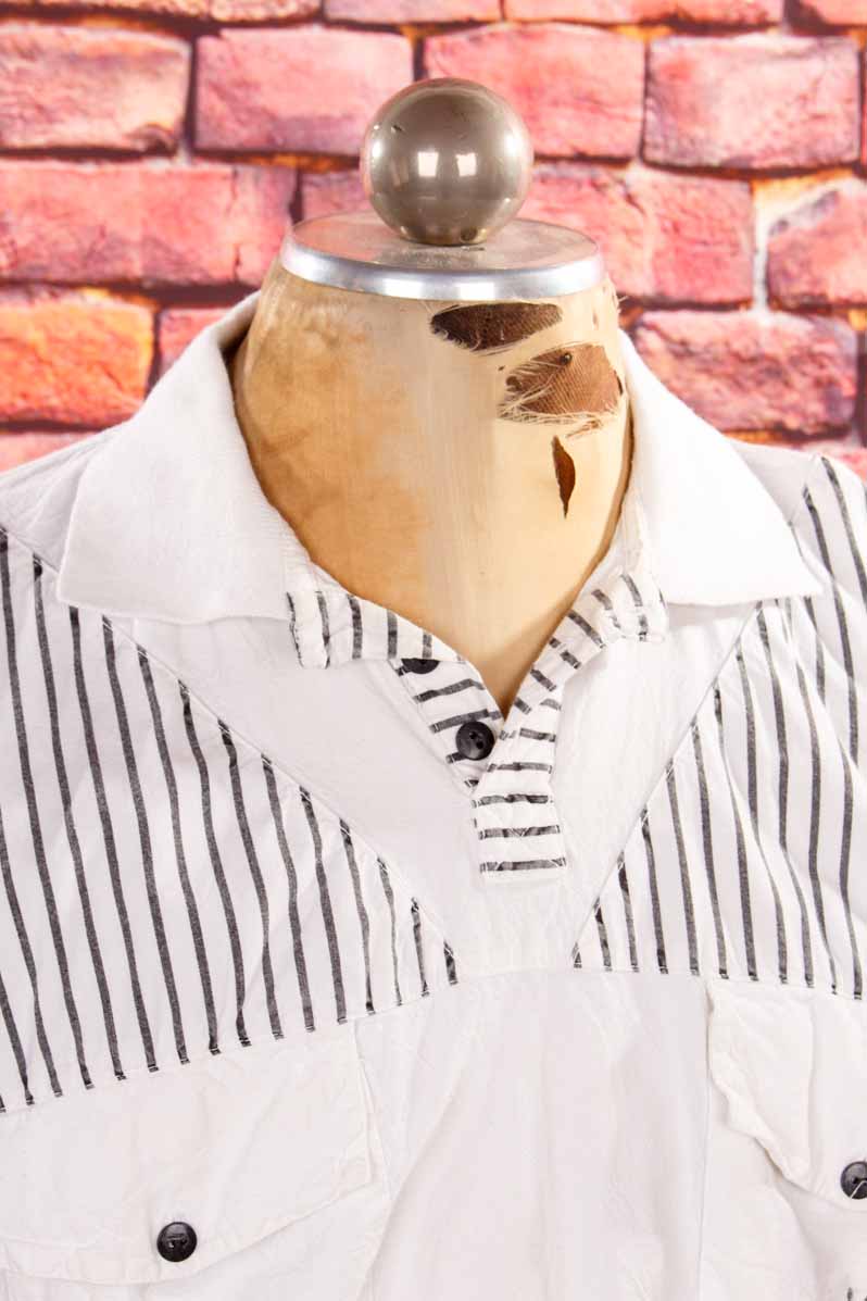 80s Poloshirt weiß