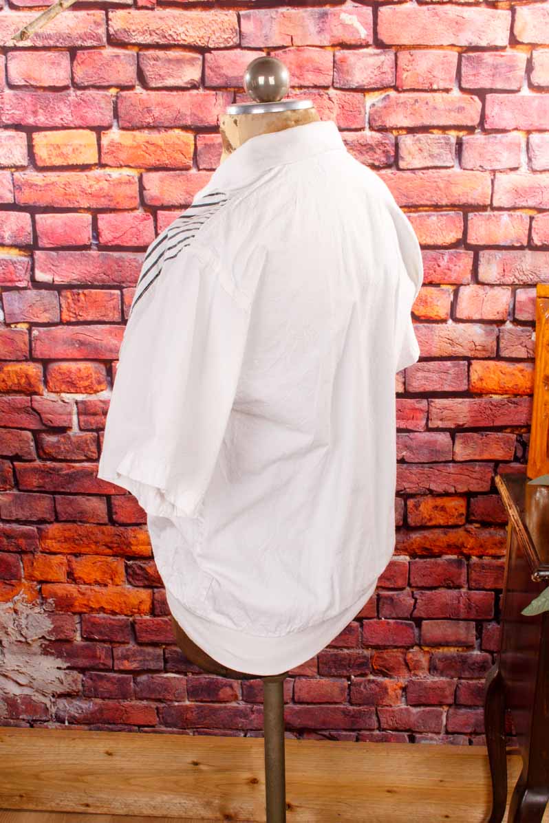 80s Poloshirt weiß