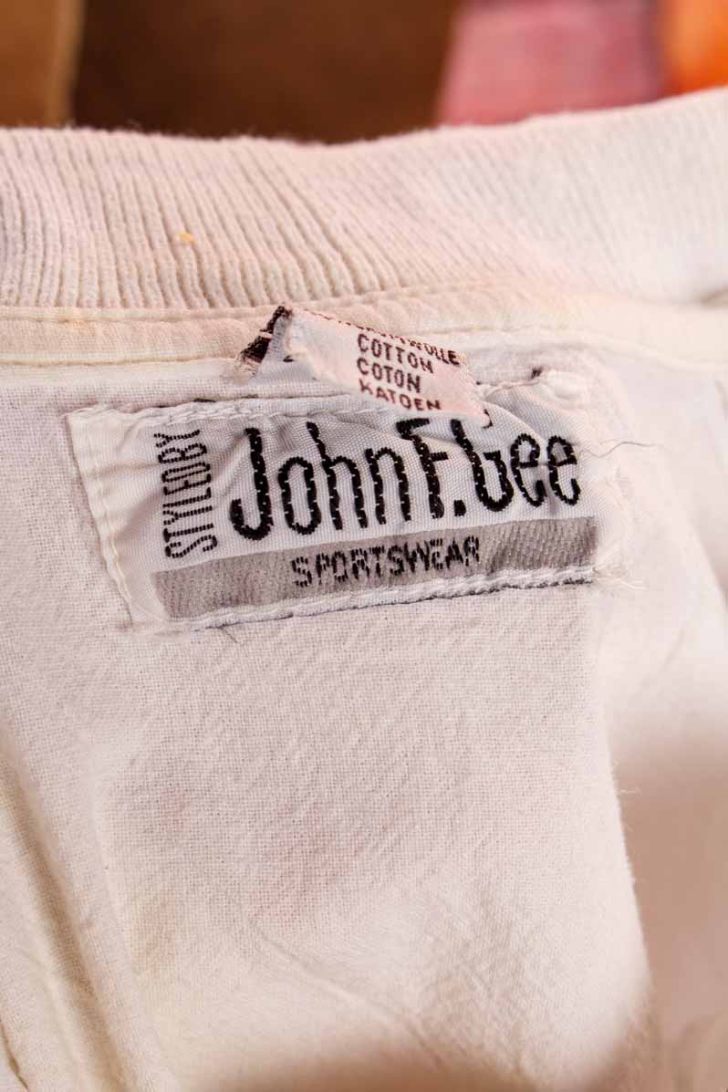 80s Poloshirt weiß