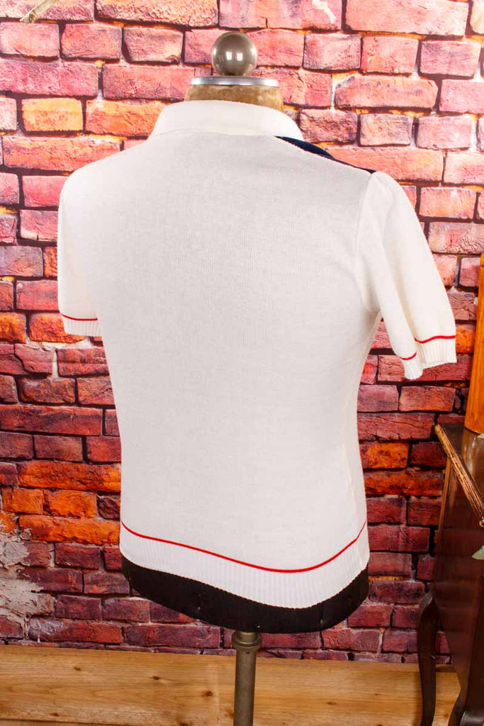 VEB Poloshirt weiß blau