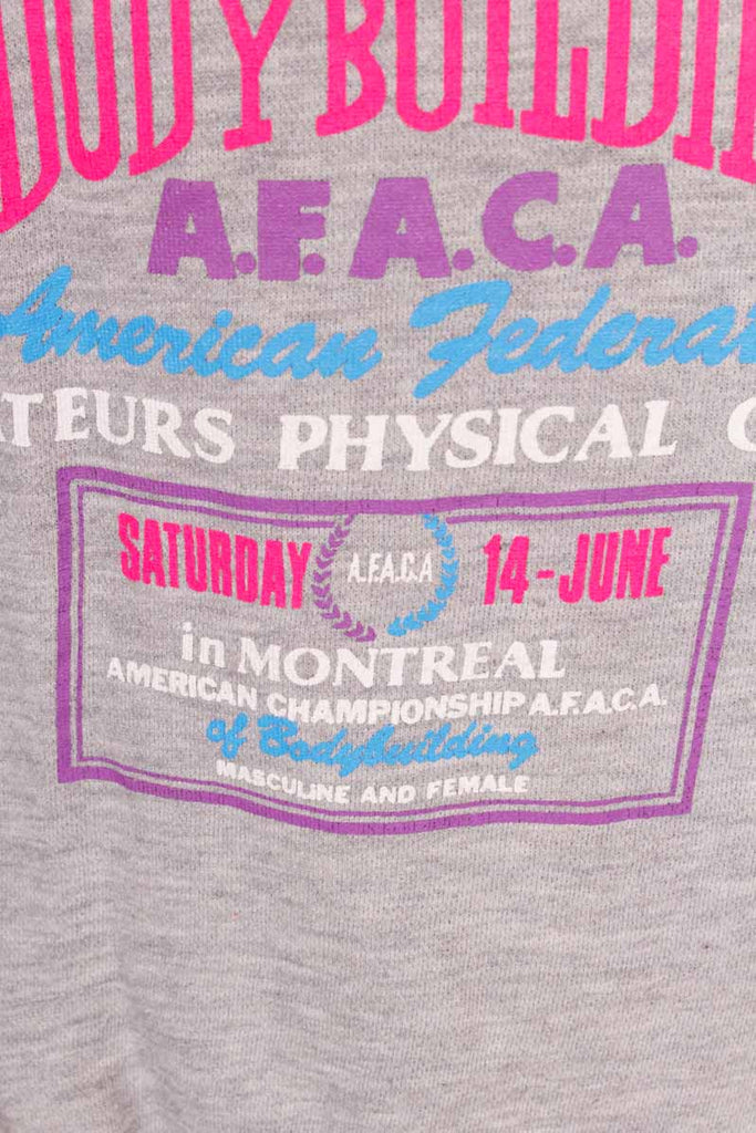 80s Bodybuilding Sweatshirt grau