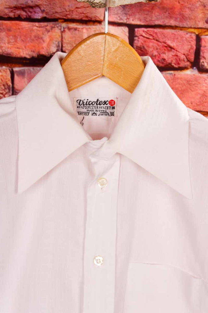 70s Disco Hemd weiß