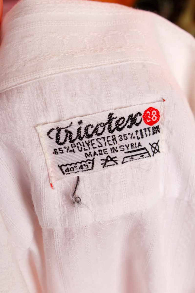 70s Disco Hemd weiß