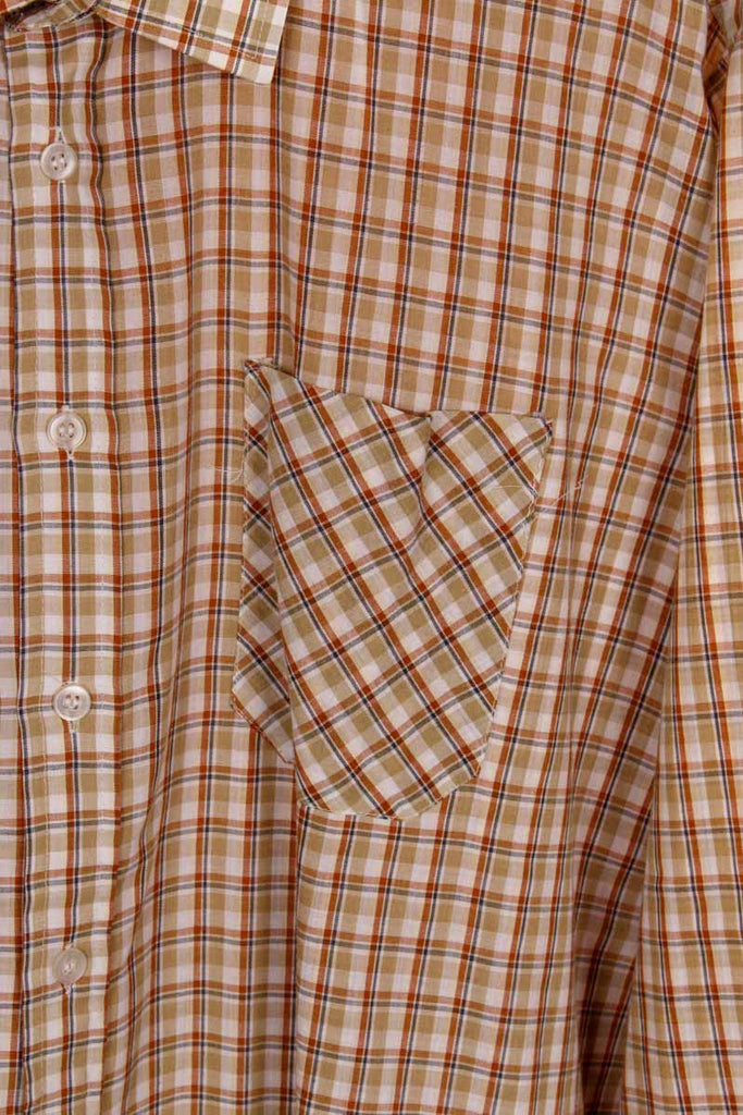 kariertes Vintage Hemd braun grün