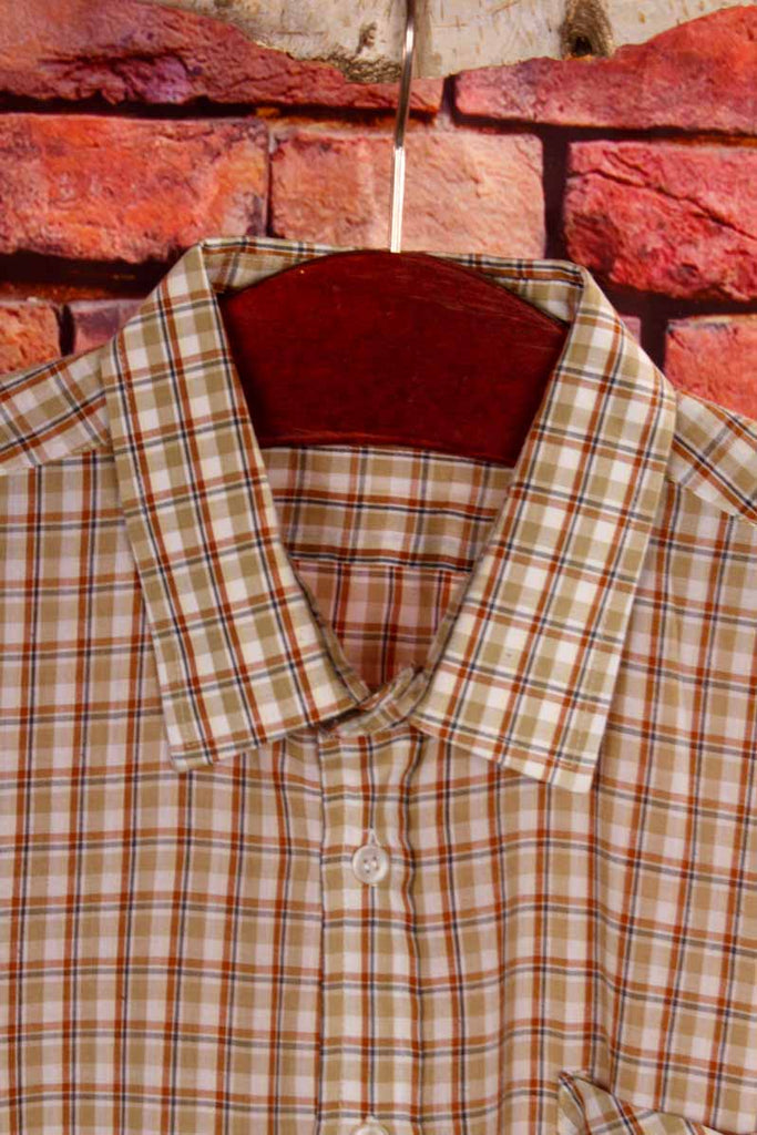 kariertes Vintage Hemd braun grün