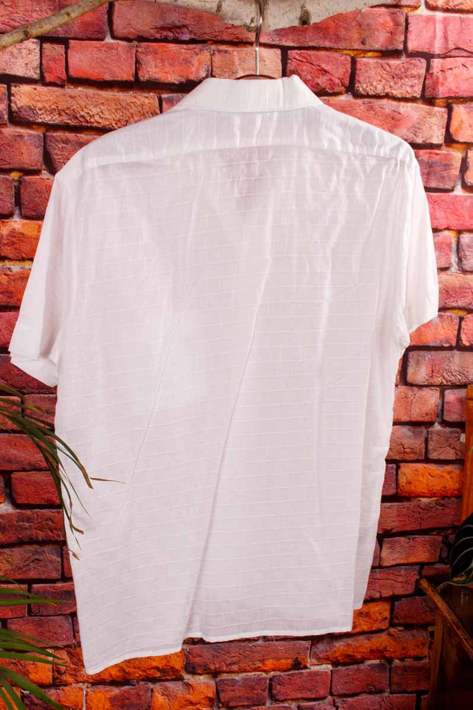 60s Hemd weiß Baumwolle