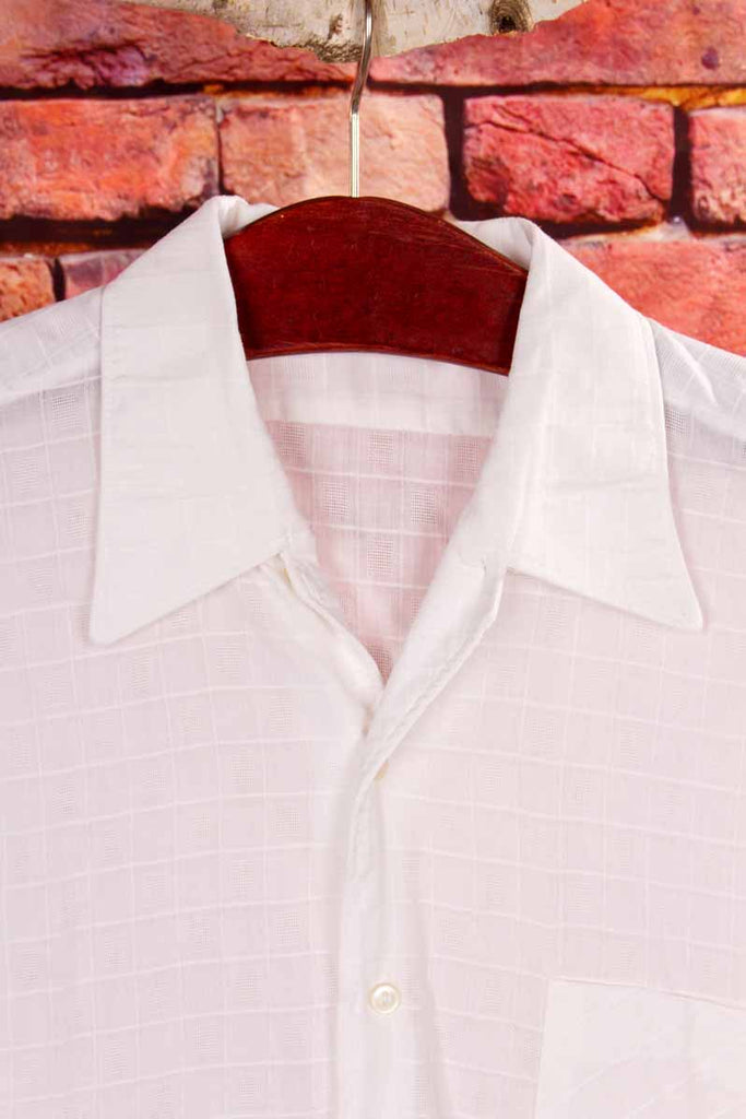 60s Hemd weiß Baumwolle