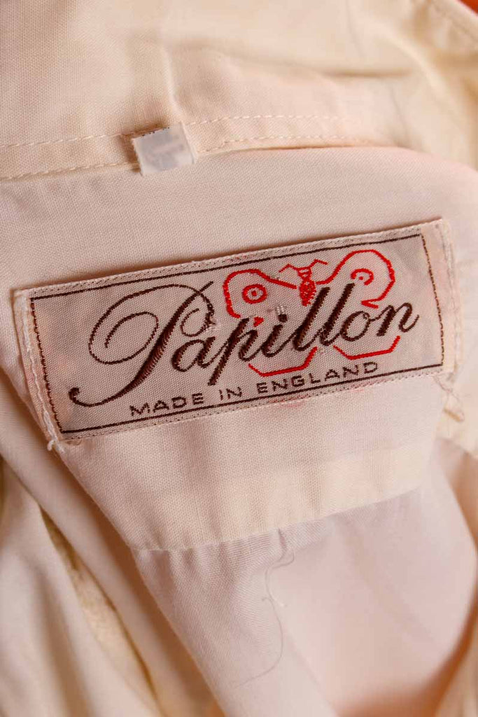 70s Rüschenhemd creme