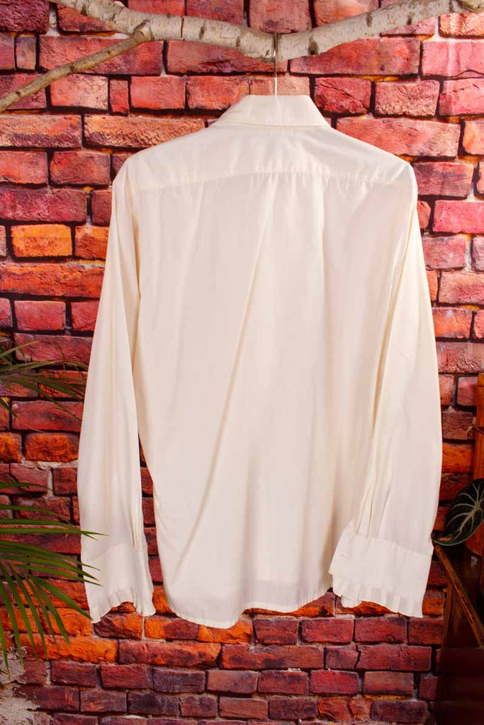 70s Rüschenhemd creme