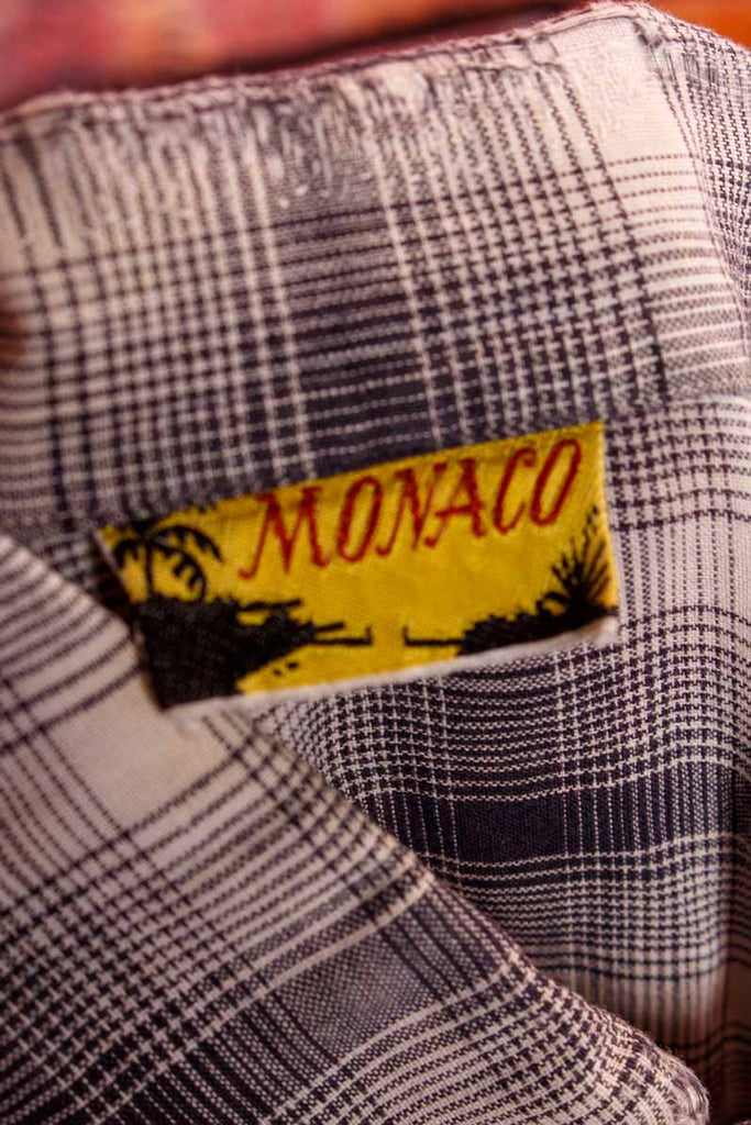 50s Rockabilly Hemd blau kariert