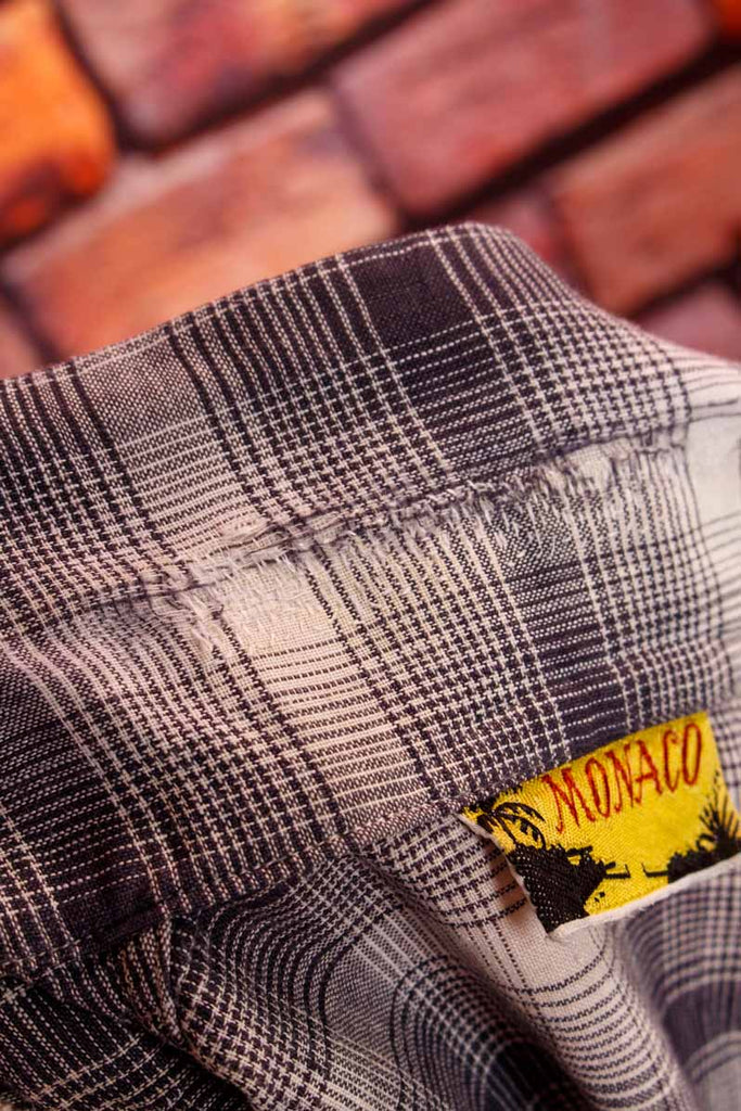 50s Rockabilly Hemd blau kariert