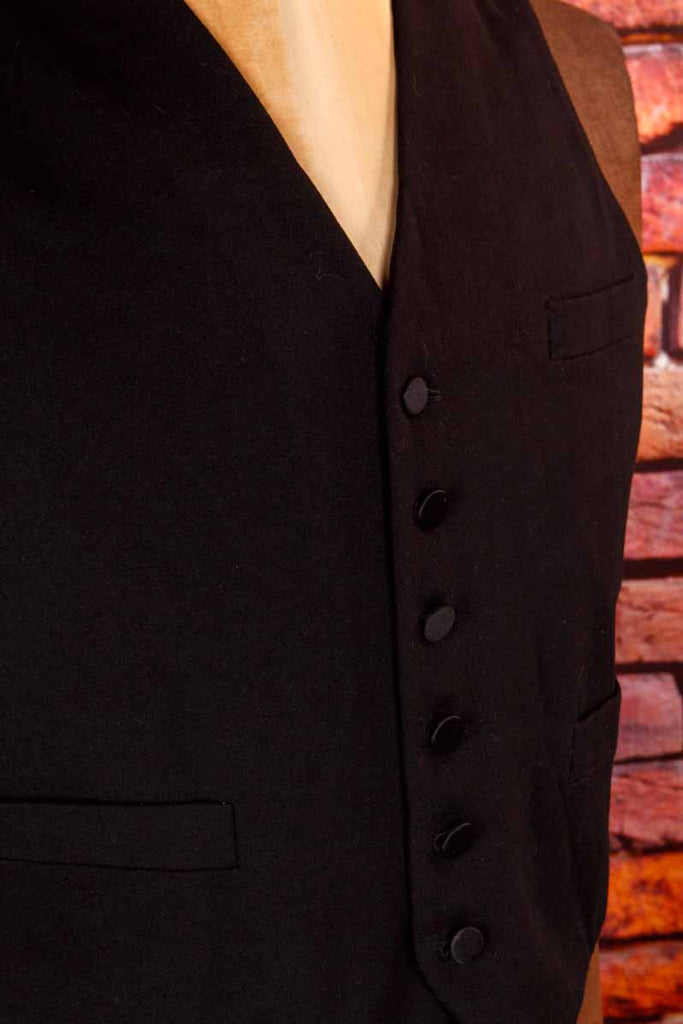 Vintage Weste schwarz
