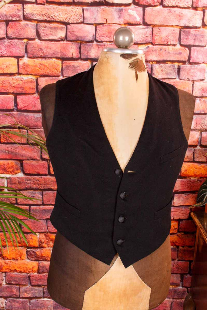 1930er Weste schwarz