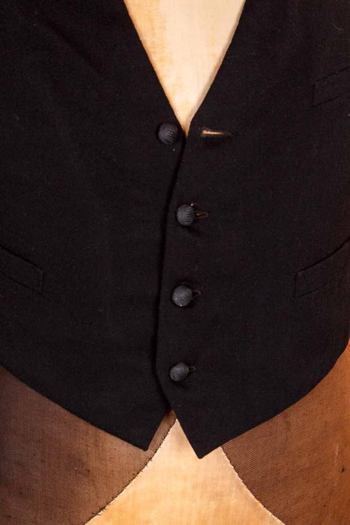1930er Weste schwarz