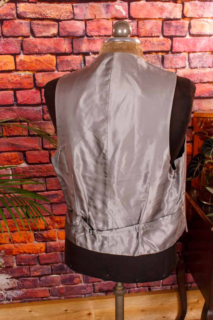 Vintage Weste grau Wolle